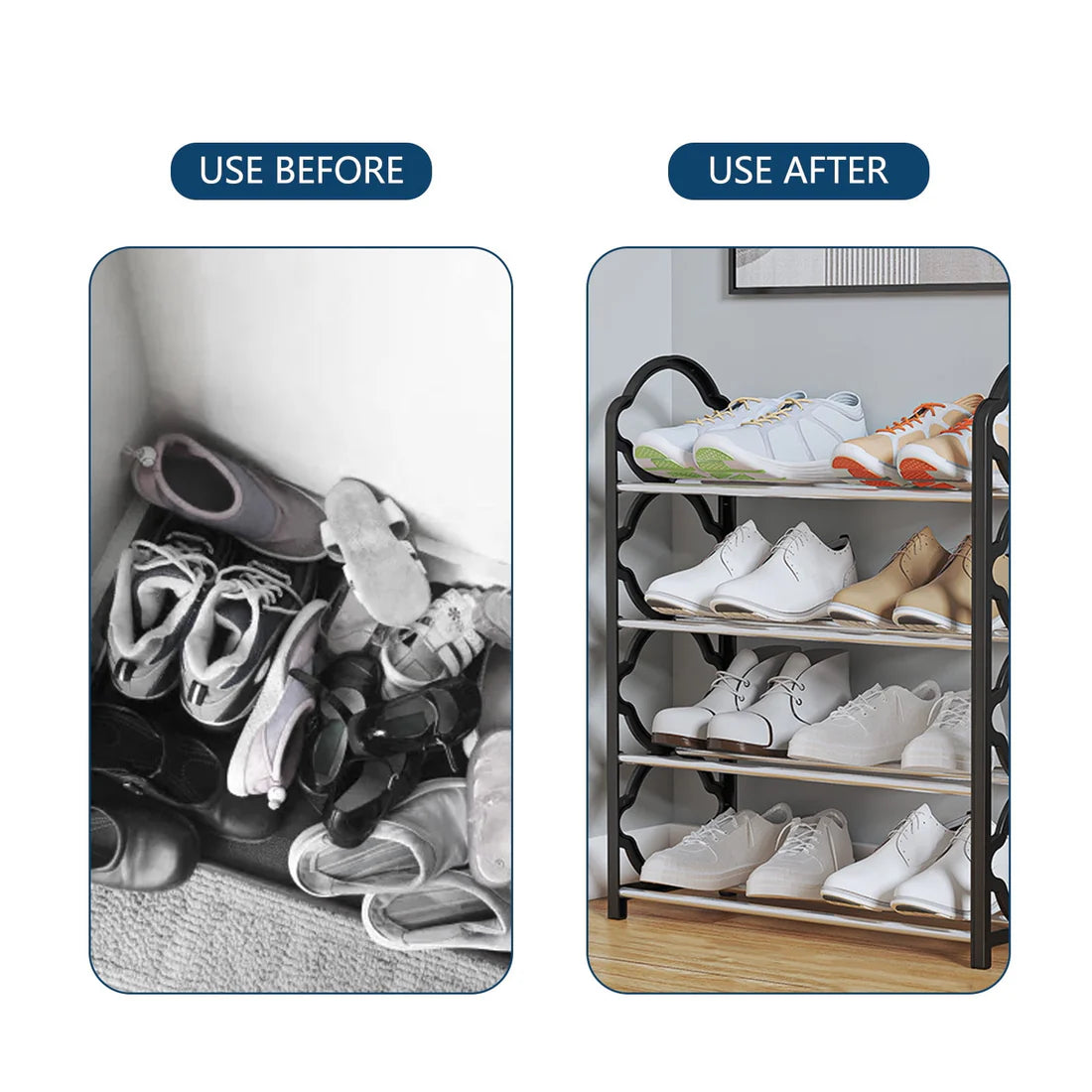 Non-Breakable Floor Standing Shoes Rack - 5 layer