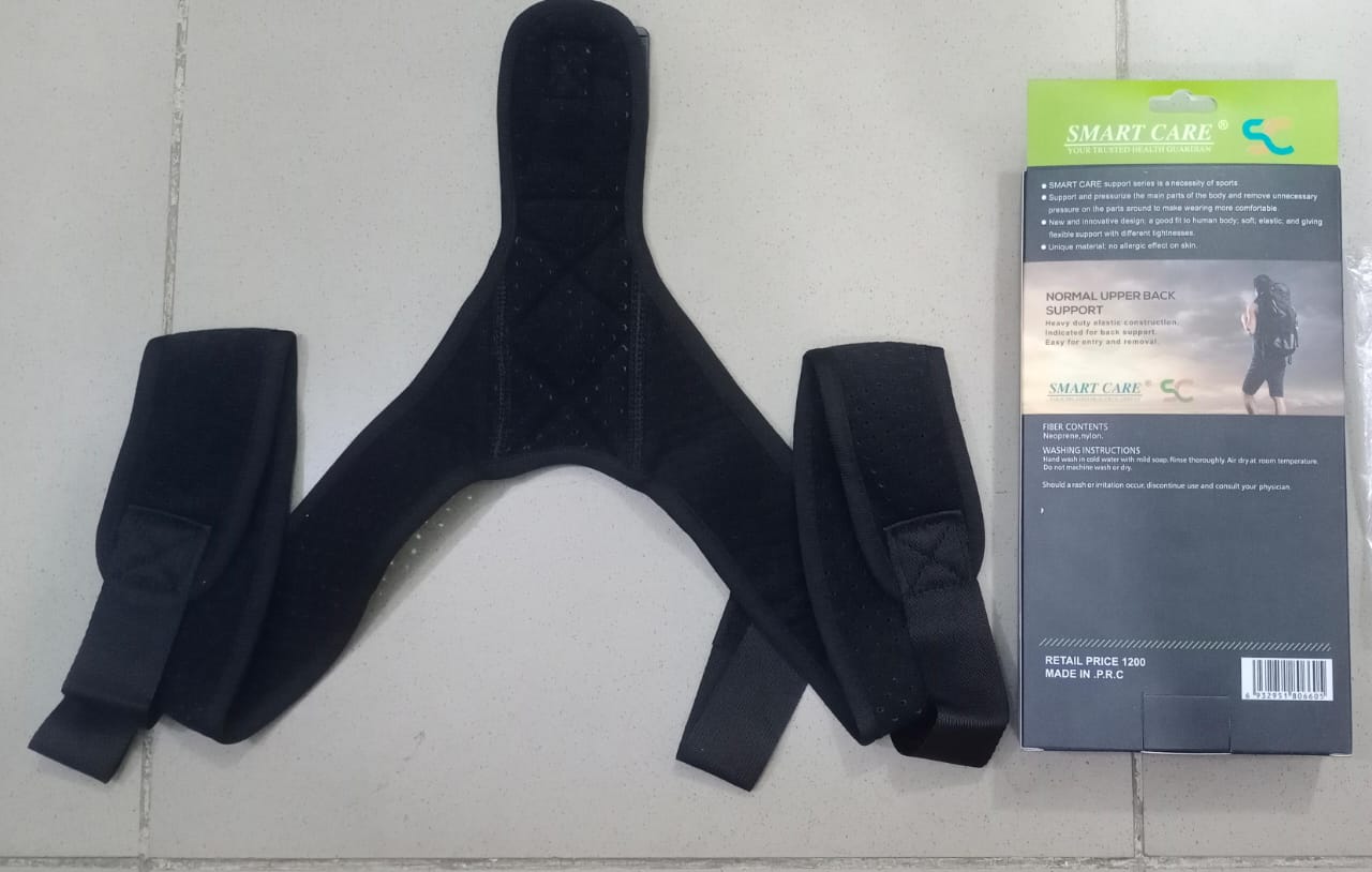 SN-660 Smart care brand Posture corrector Upper back support Strong grip Shoulder Support Relief and Back Pain Relief Belt - Adjustable Posture Support Brace for Men and Women