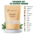 The Health Healer Height Grow Powder 100 Percent Natural Height Increase Supplement For Daily Growth And Wellness - 70g